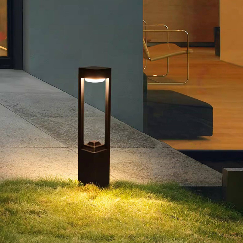 Outdoor Lighting Lamps - Luminous floor lamp courtyard solar LED