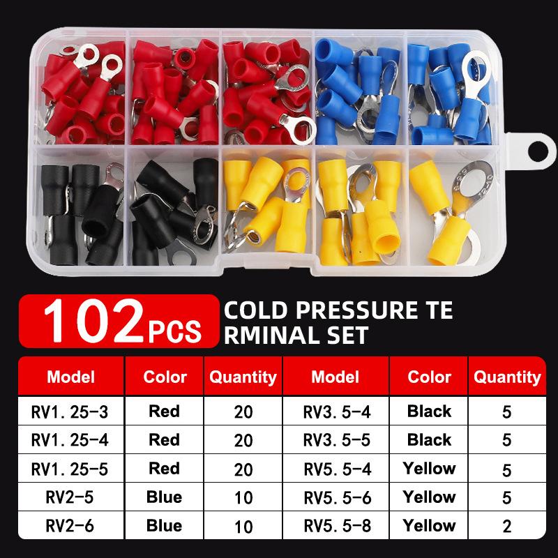 Outdoor Lighting Wire Connectors - Insulated Terminal Block Set 102/280Pcs with