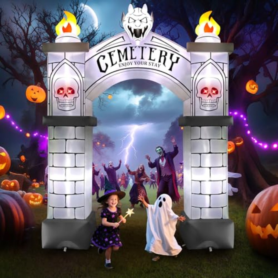 10FT Tall Halloween Archway In - Outdoor Lighting Event 评论和价格
