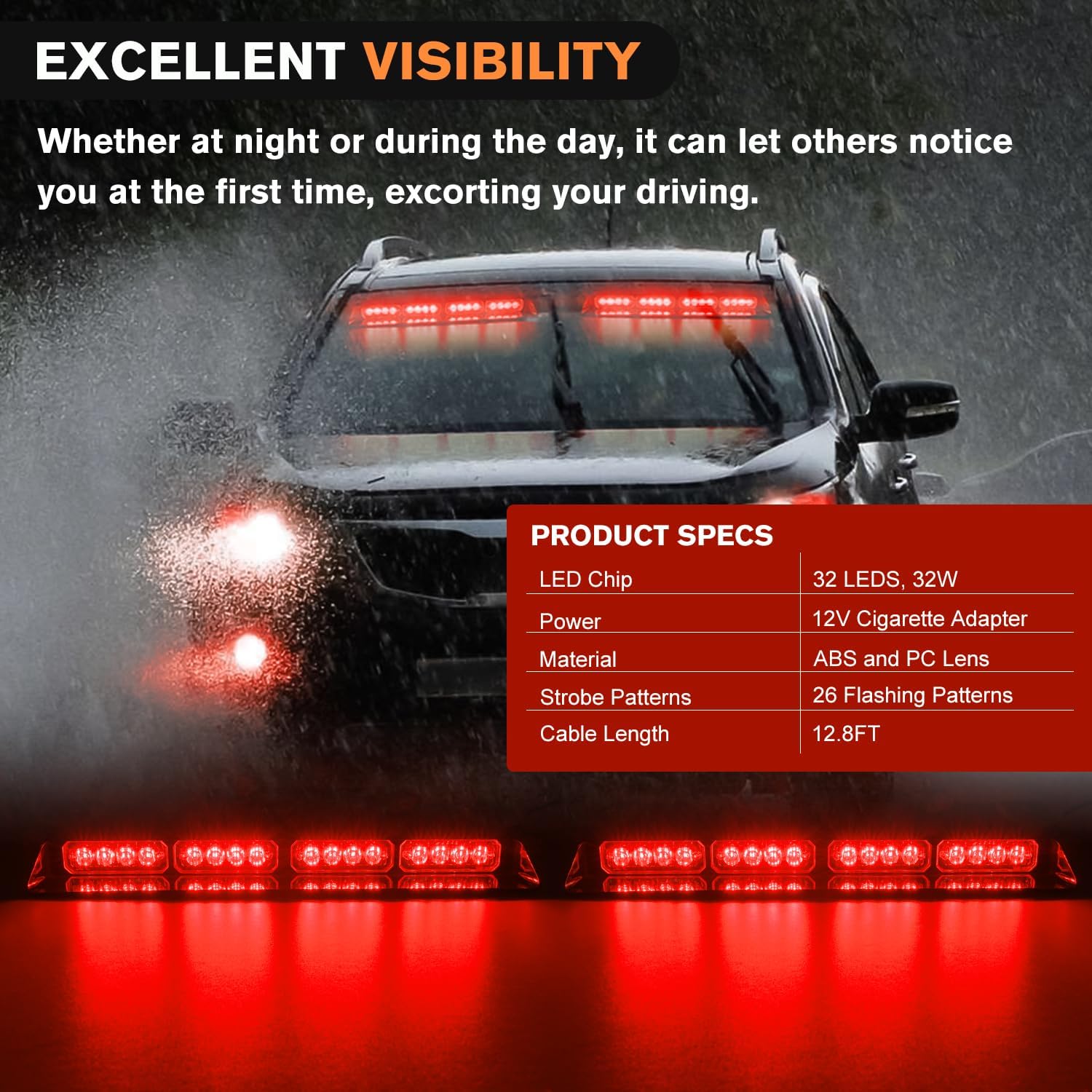 Nilight 32LED Emergency Dash S - Deck Step Light 评论和价格