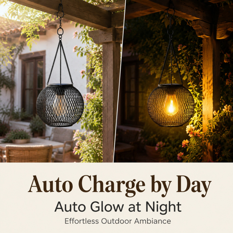 Solar Powered LED Hanging Floo - Outdoor Lighting Diy 评论和价格