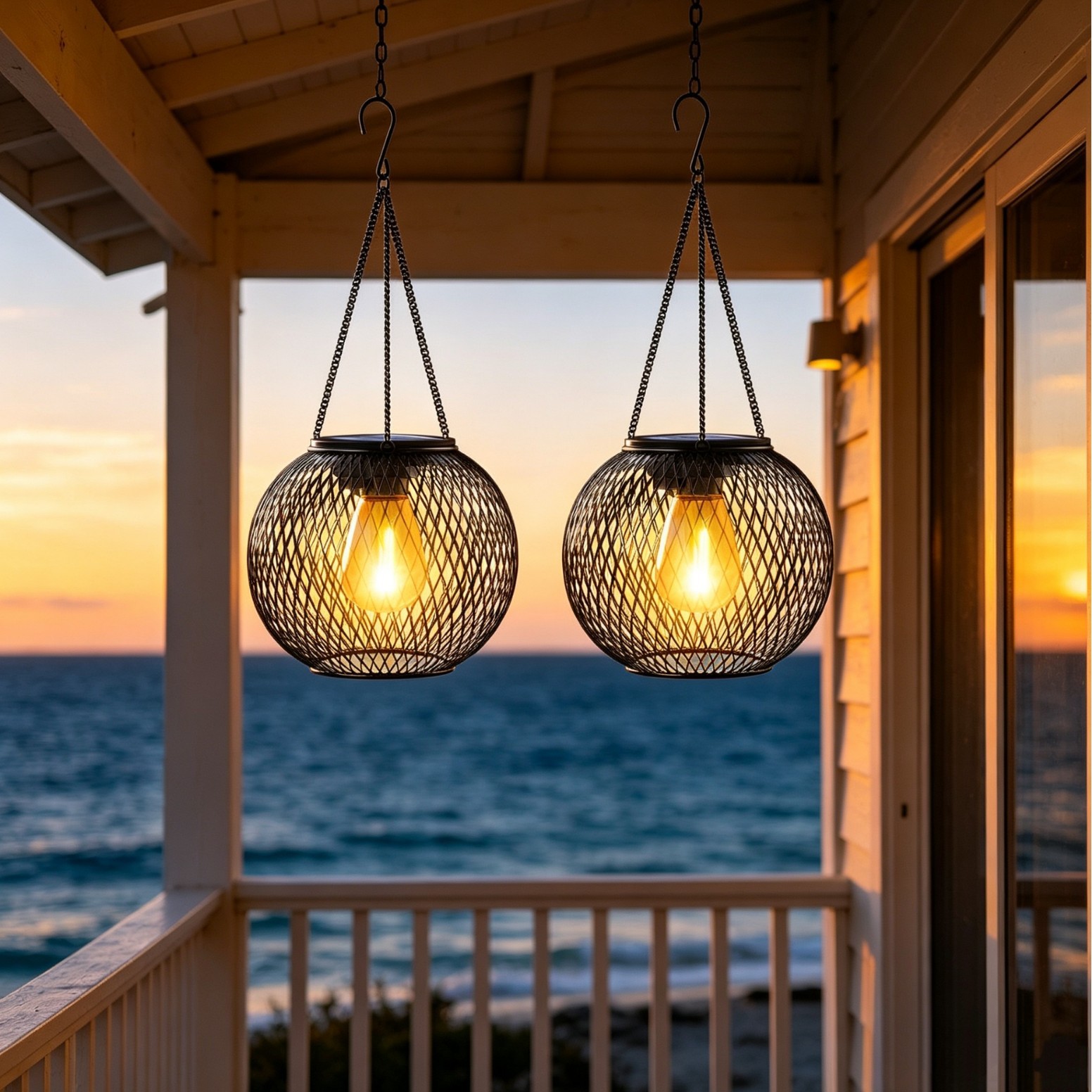 Solar Powered LED Hanging Floo - Outdoor Lighting Diy 评论和价格