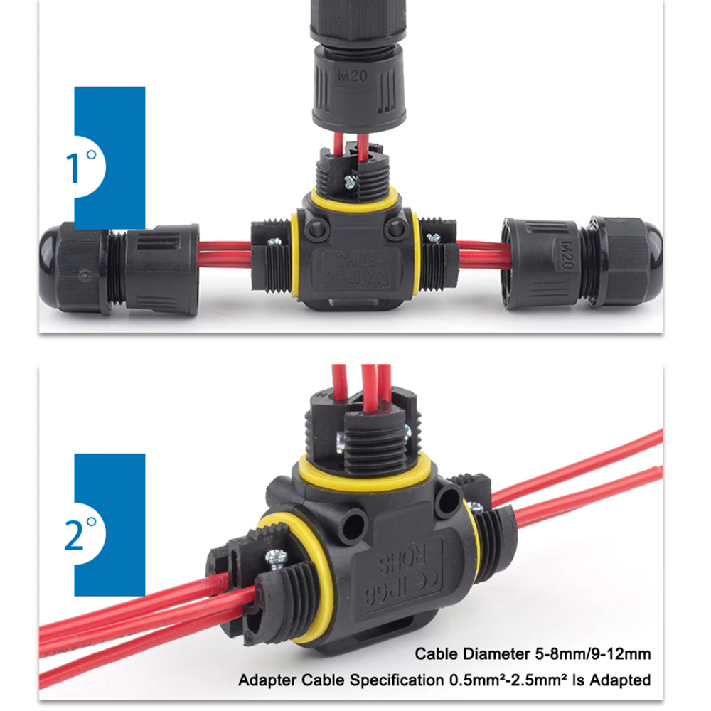 IP68 Outdoor Waterproof Electr - Outdoor Lighting Wire Connectors 评论和价格
