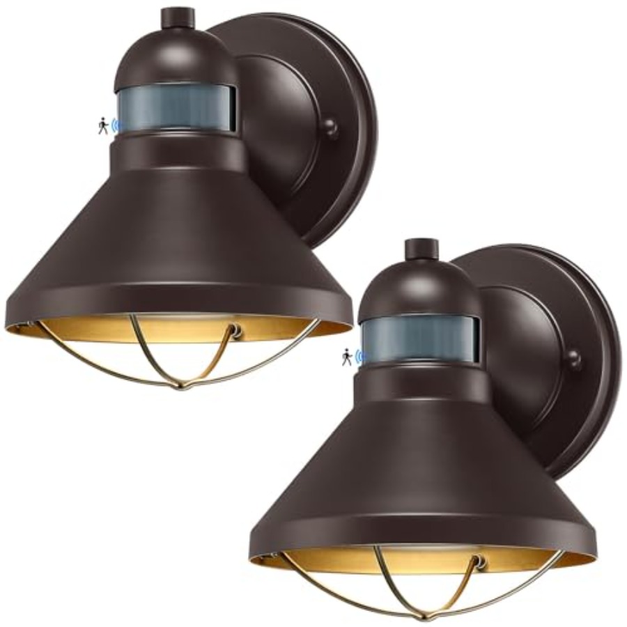 2 Pack Motion Sensor Outdoor L - Lighting Fixture Outdoor 评论和价格