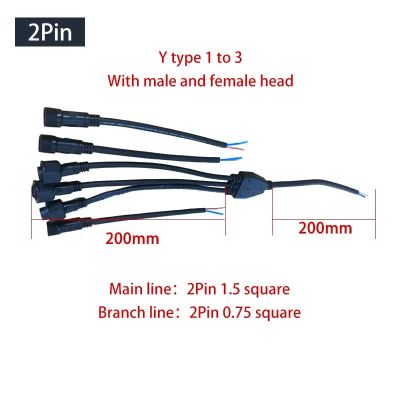 Waterproof Y-Type Wire Splitte - Outdoor Lighting Wire Connectors 评论和价格