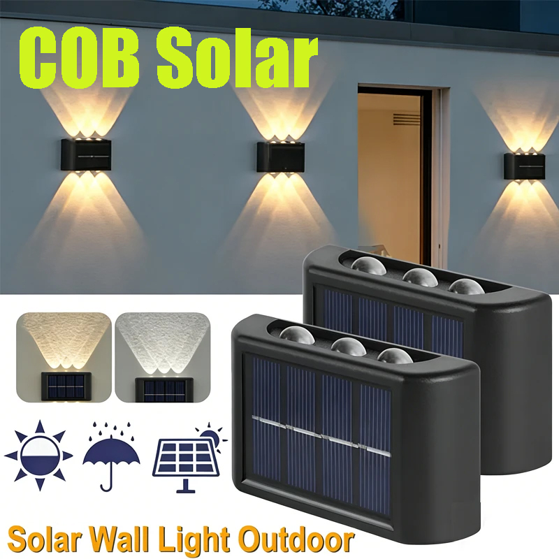 COB Solar Wall Lamp Outdoor Wa - Outdoor Lighting Lamps 评论和价格