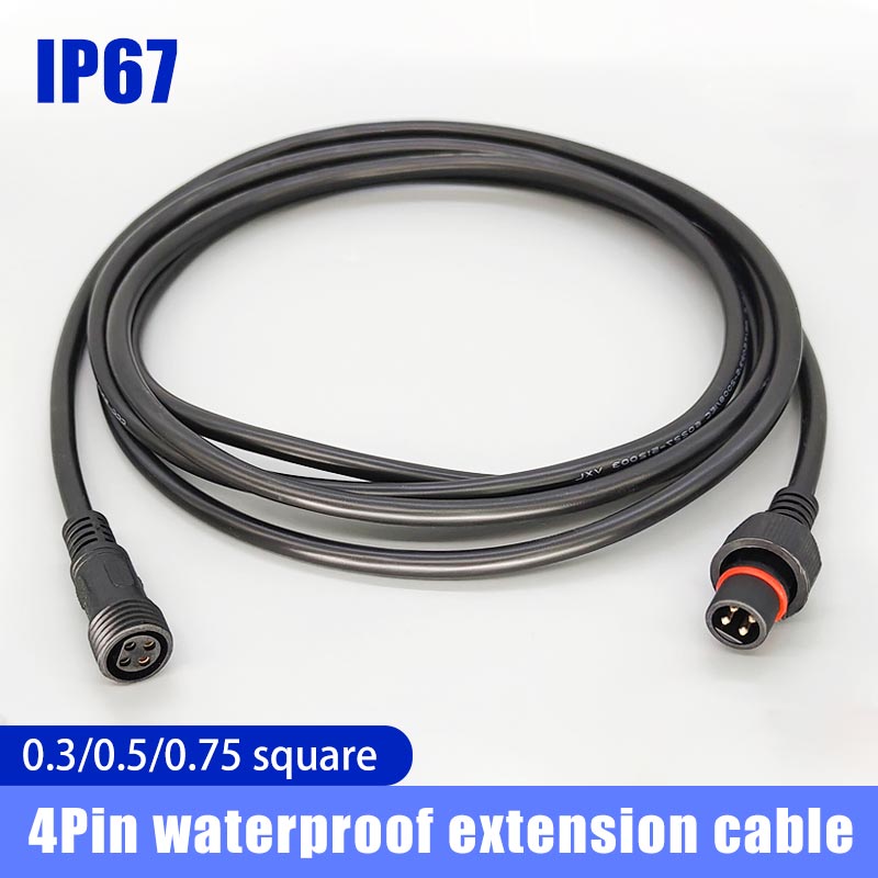 Male Famale Plug Cable 4Pin Wa - Outdoor Lighting Wire Connectors 评论和价格