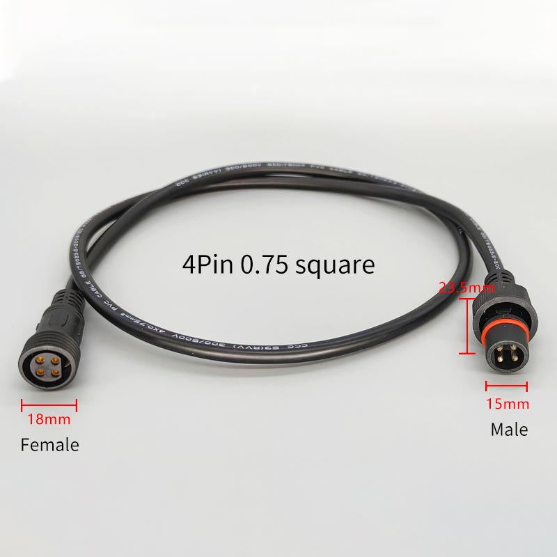 Male Famale Plug Cable 4Pin Wa - Outdoor Lighting Wire Connectors 评论和价格