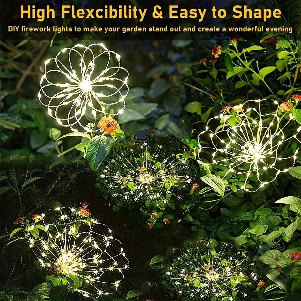 Solar LED Firework Fairy Light - Outdoor Lighting Event 评论和价格