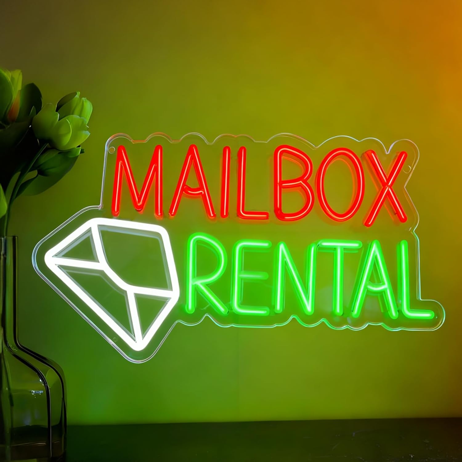 Mailbox Rental LED Neon Sign U - Outdoor Lighting Rental 评论和价格
