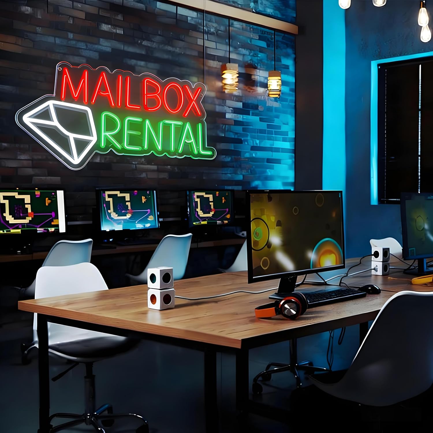Mailbox Rental LED Neon Sign U - Outdoor Lighting Rental 评论和价格