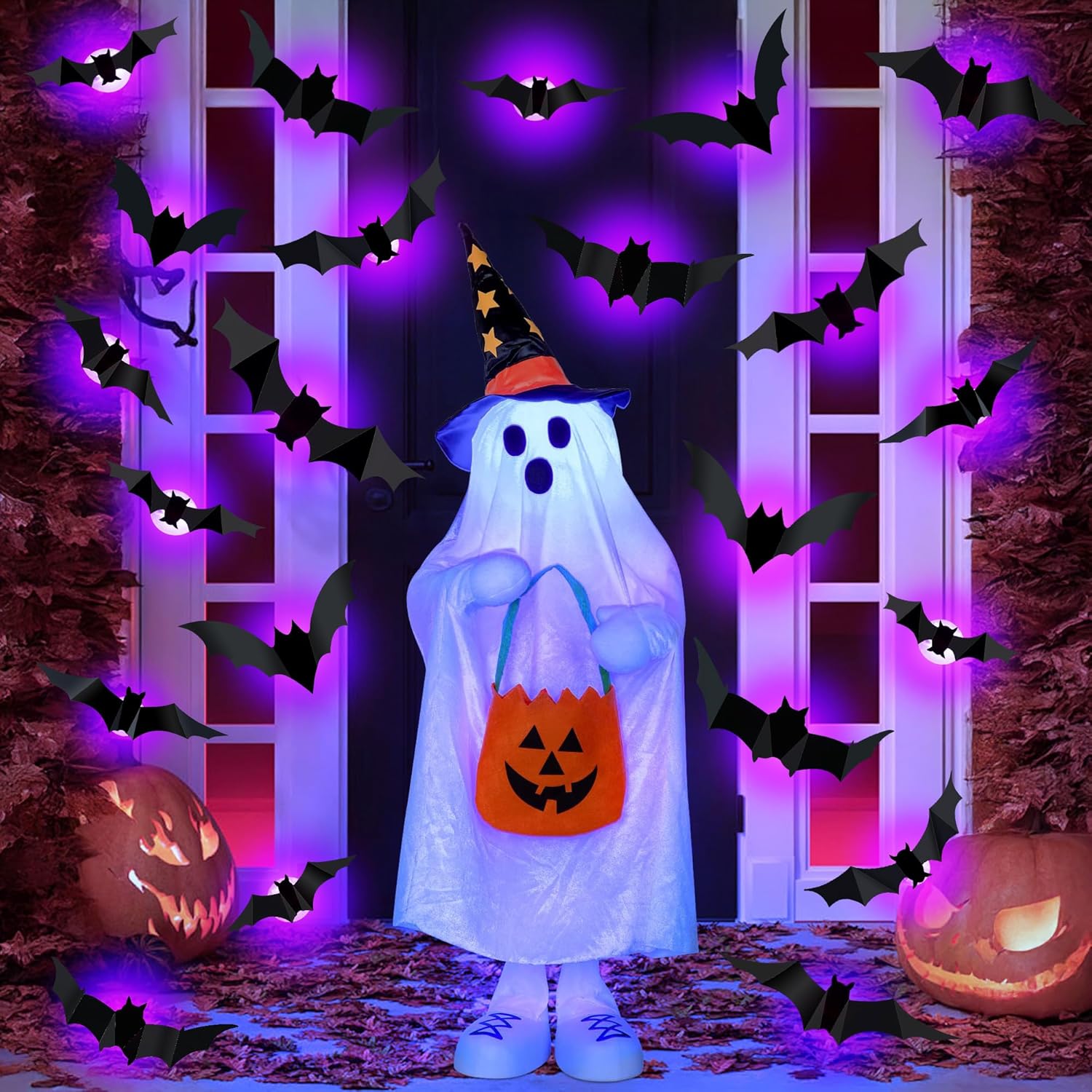 Halloween LED Bats Spider Deco - Outdoor Lighting Event 评论和价格