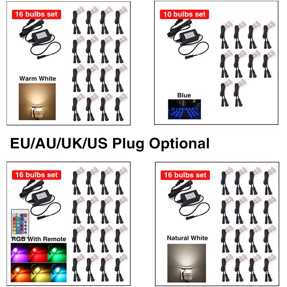 DC12V RGB LED Deck Light IP67  - Deck Step Light 评论和价格