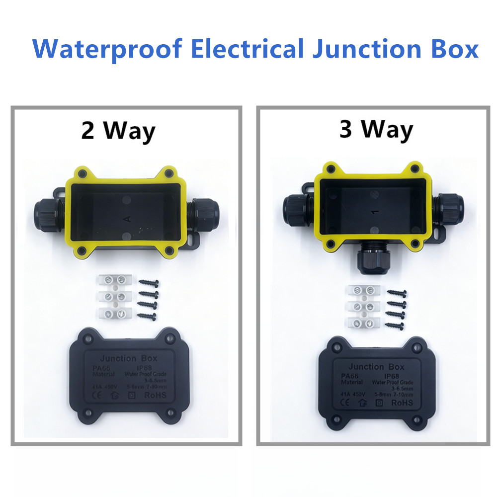 IP68 Waterproof Junction Box 2 - Outdoor Lighting Wire Connectors 评论和价格