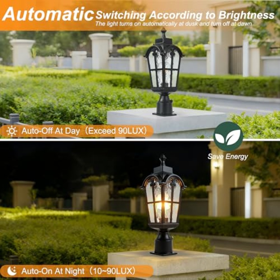Sensor Outdoor Post Lights Wat - Lighting Fixture Outdoor 评论和价格