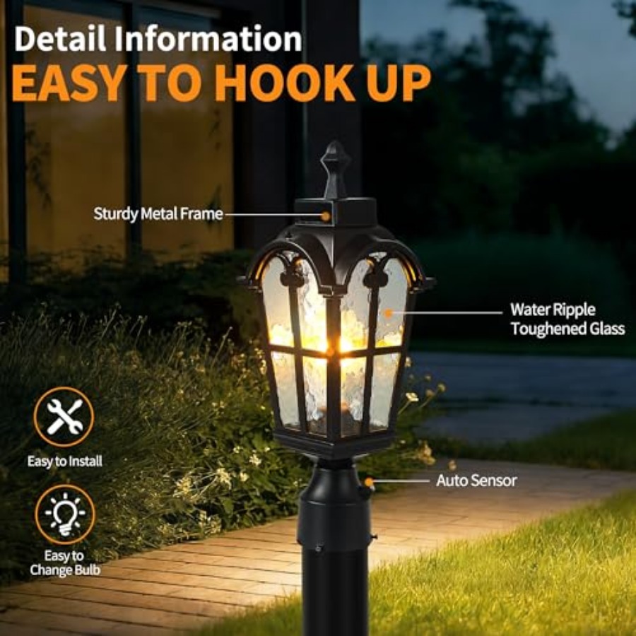 Sensor Outdoor Post Lights Wat - Lighting Fixture Outdoor 评论和价格