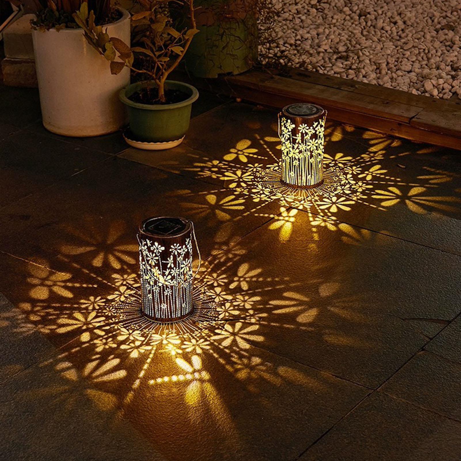 Solar Lanterns Colorful Metal  - Outdoor Lighting House 评论和价格