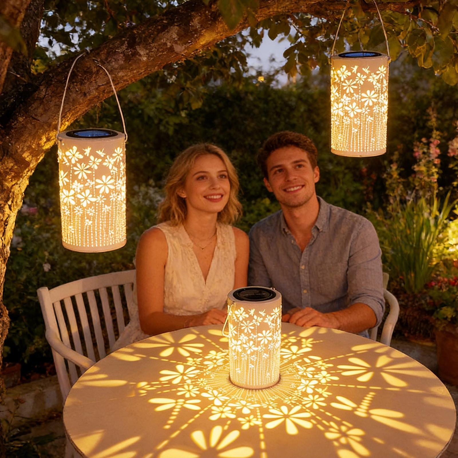 Solar Lanterns Colorful Metal  - Outdoor Lighting House 评论和价格