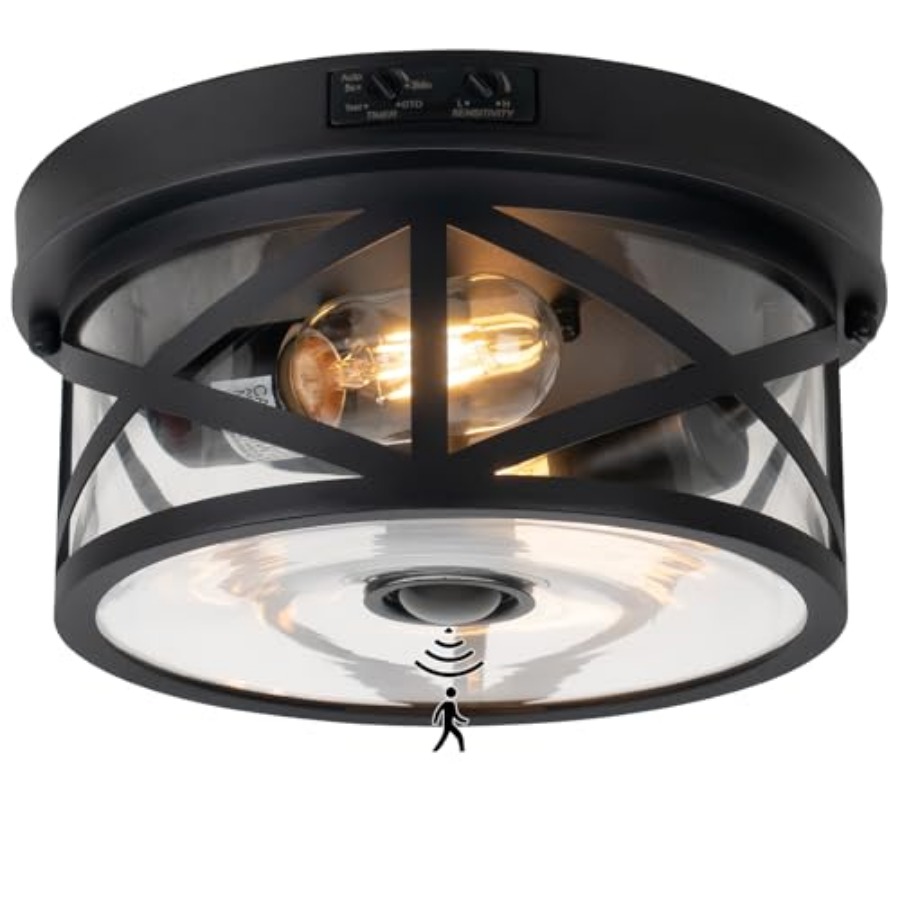 Motion Sensor Outdoor Ceiling  - Lighting Fixture Outdoor 评论和价格