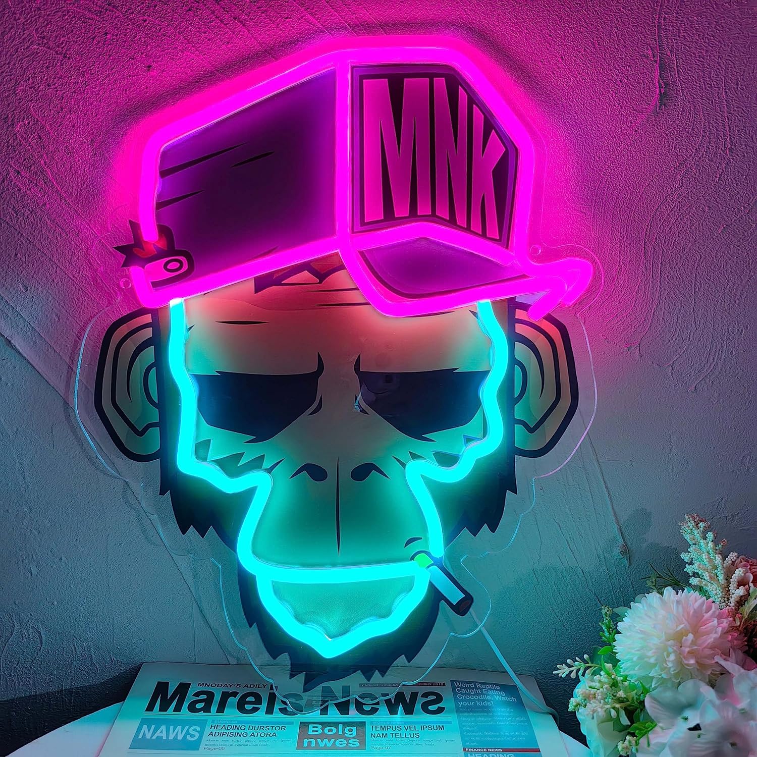 Cool Monkey with Hat Neon Sign - Outdoor Lighting Unique 评论和价格