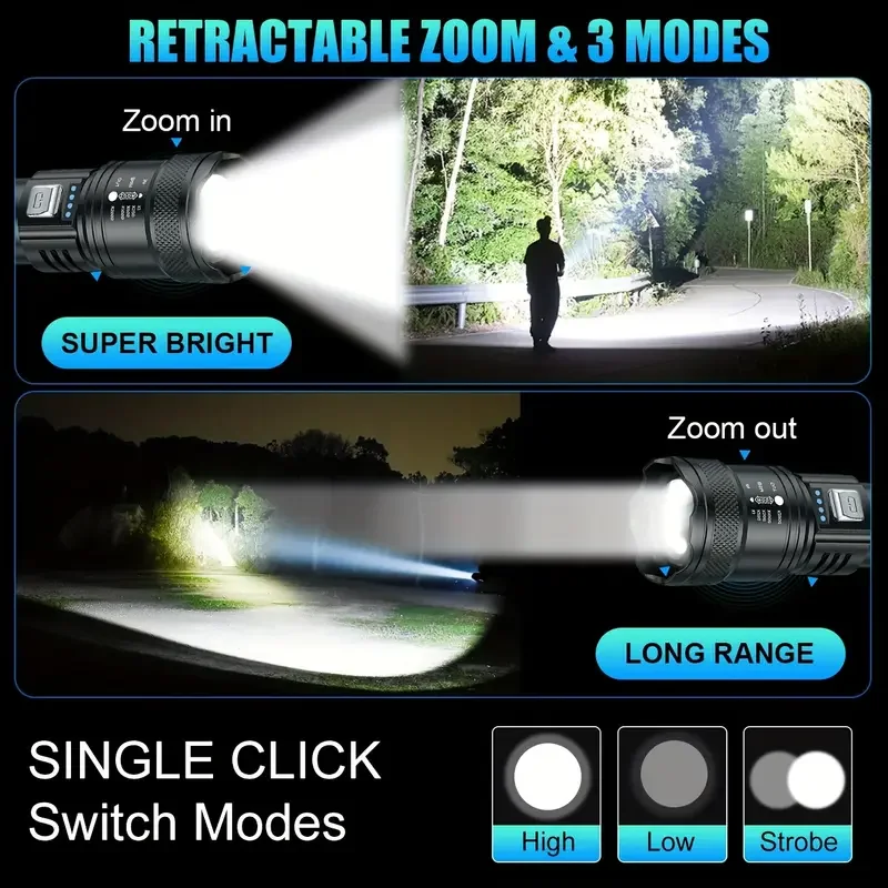 Tactical LED Flashlight 2000LM - Outdoor Lighting Diy 评论和价格