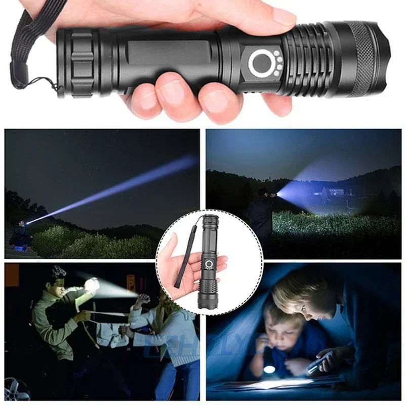 High Power XHP70 Led Flashligh - Outdoor Lighting Setup 评论和价格