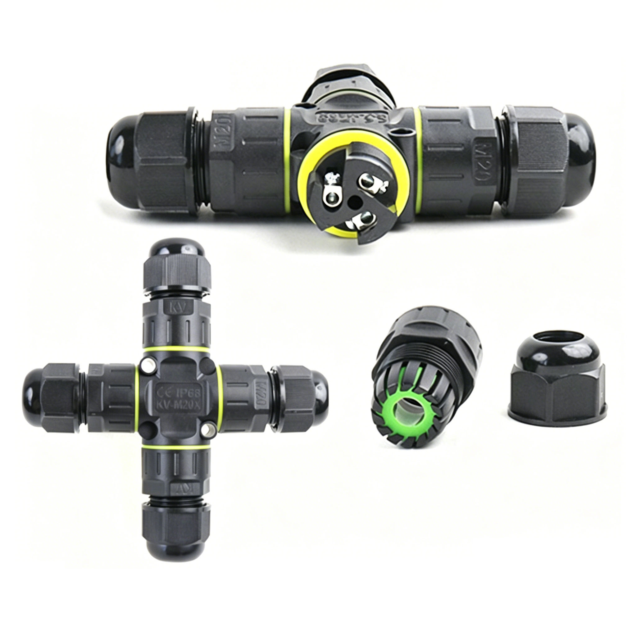 IP68 4-Way Cross Waterproof Co - Outdoor Lighting Wire Connectors 评论和价格